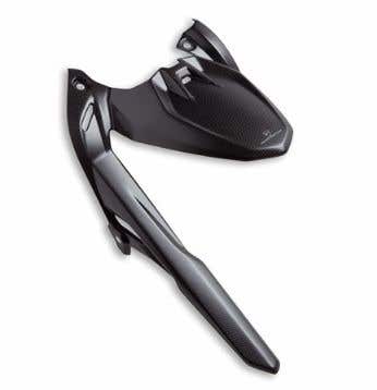 DUCATI CARBON REAR MUDGUARD.