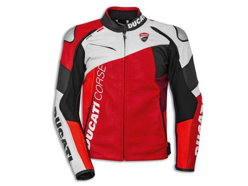 DUCATI MENS DUCATI CORSE C6LEATHER JACKET