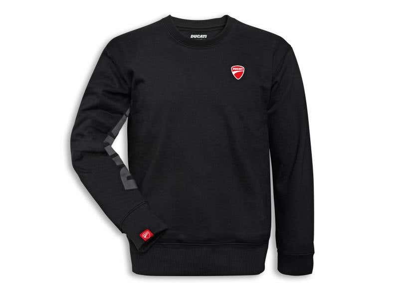 DUCATI MENS LOGOROUND-NECK SWEATSHIRT