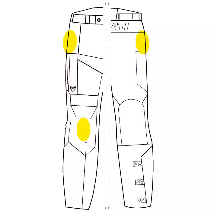 DUCATI LADIES TEX PANTS TOUR SUMMER C1