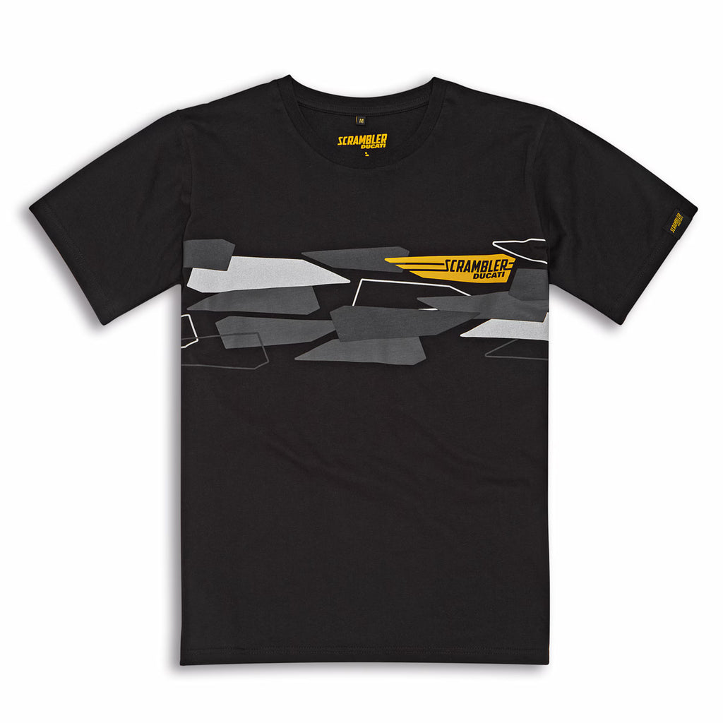DUCATI T-SHIRT SCR WING BLACK