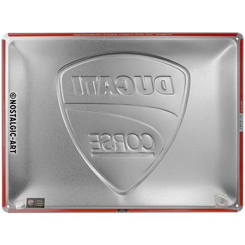 Ducati Corse - Logo Racing Flag Tin Sign