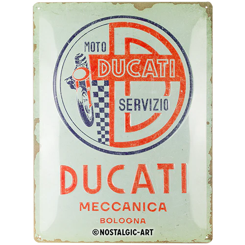 Ducati - Moto Servizio Meccanica Tin Sign