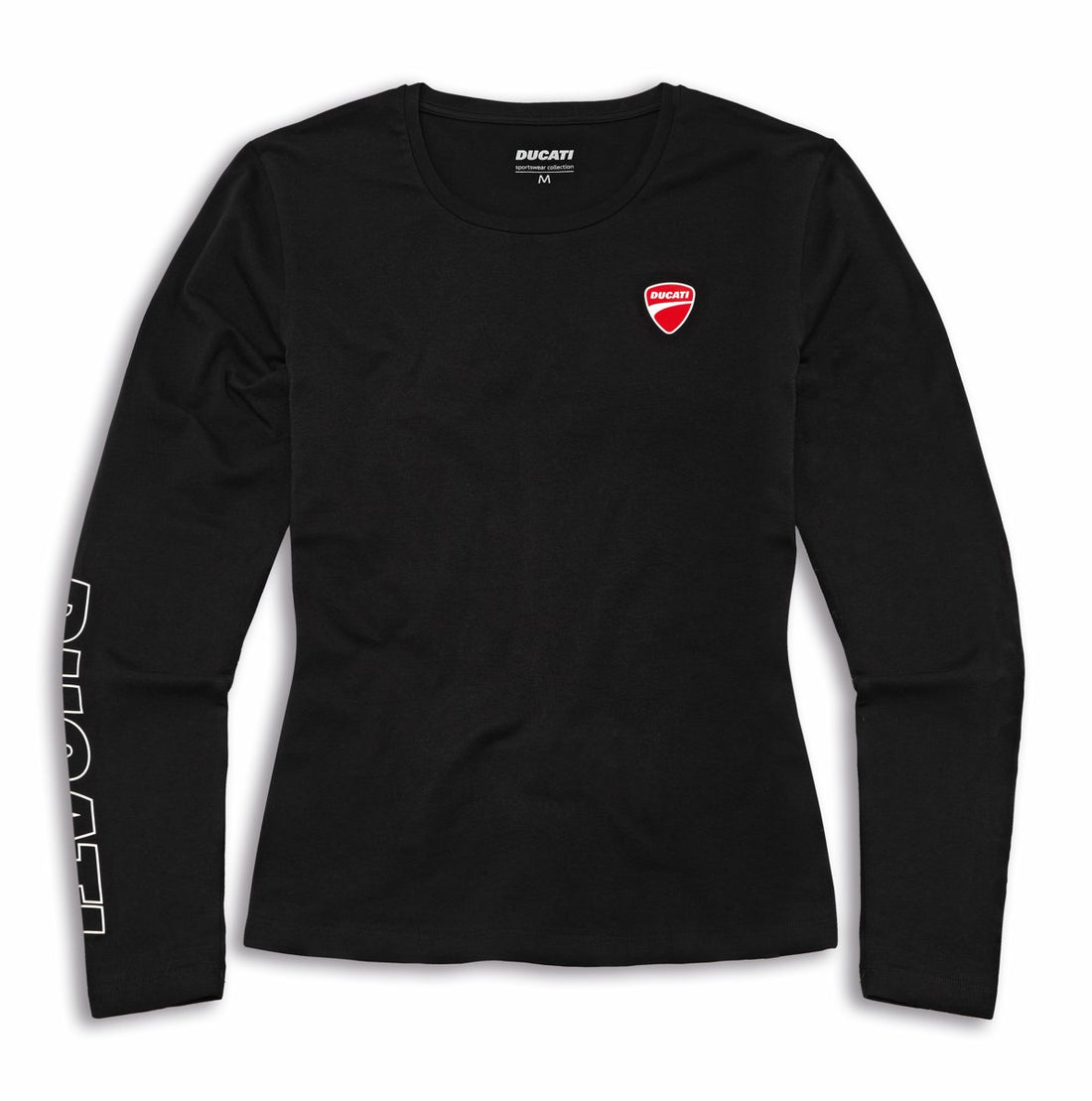 Ducati Ladies T-Shirt Essential Longsleeve - Black