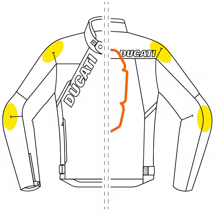 Ducati Jacket Logo C1 2.0 (NP) BLK/YLW