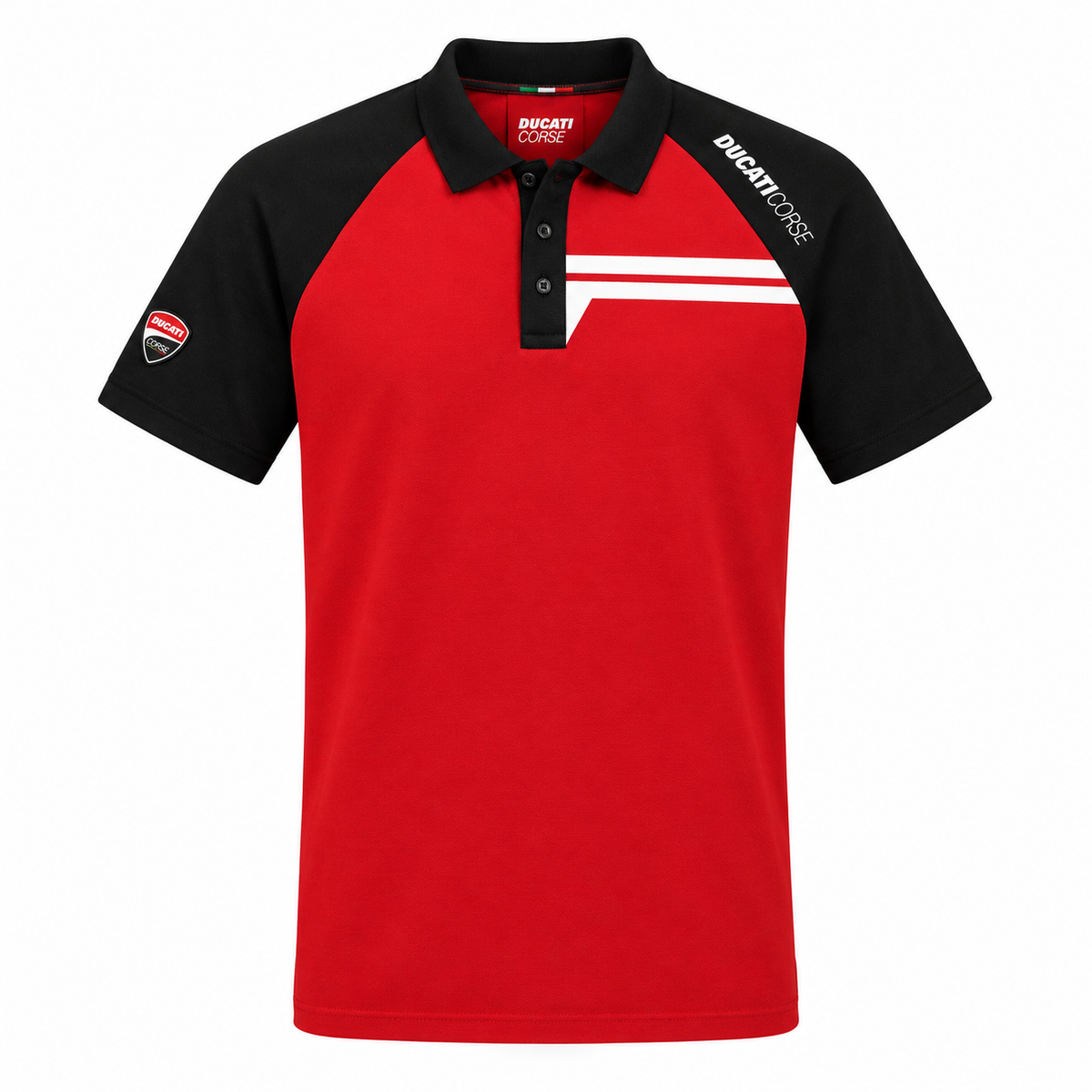 POLO DUCATI CORSE STRIPE RED