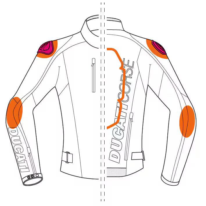 DUCATI LADIES TEX JACKET CORSE C6 2.0 (NP)