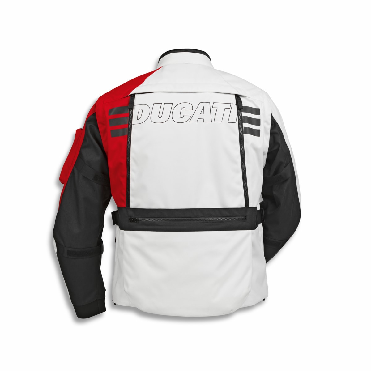 DUCATI TEX JACKET EXPLORER 2.0 (NP) WHITE/RED