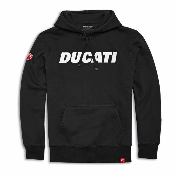 Ducati Mens Hooded Sweatshirt Essential Black