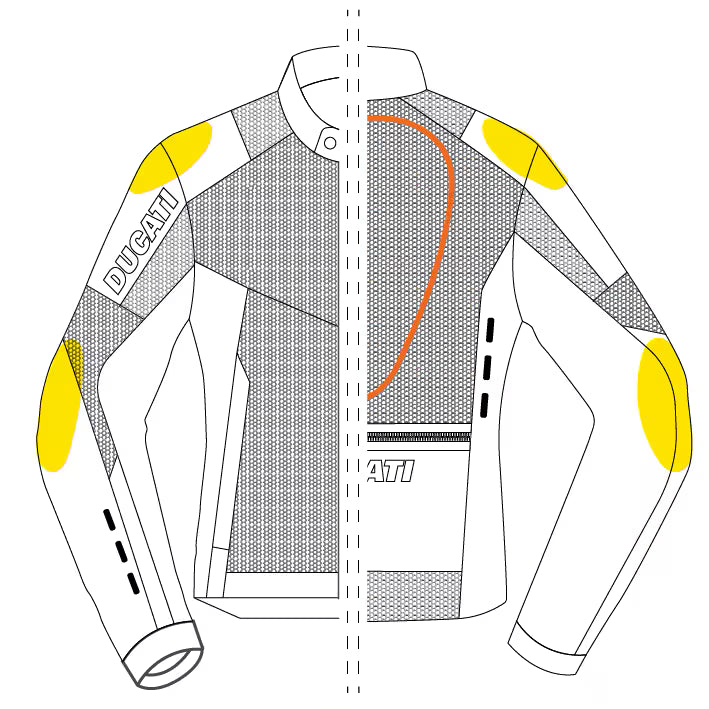 DUCATI TEX JACKET LADIES FLOW C5 2.0