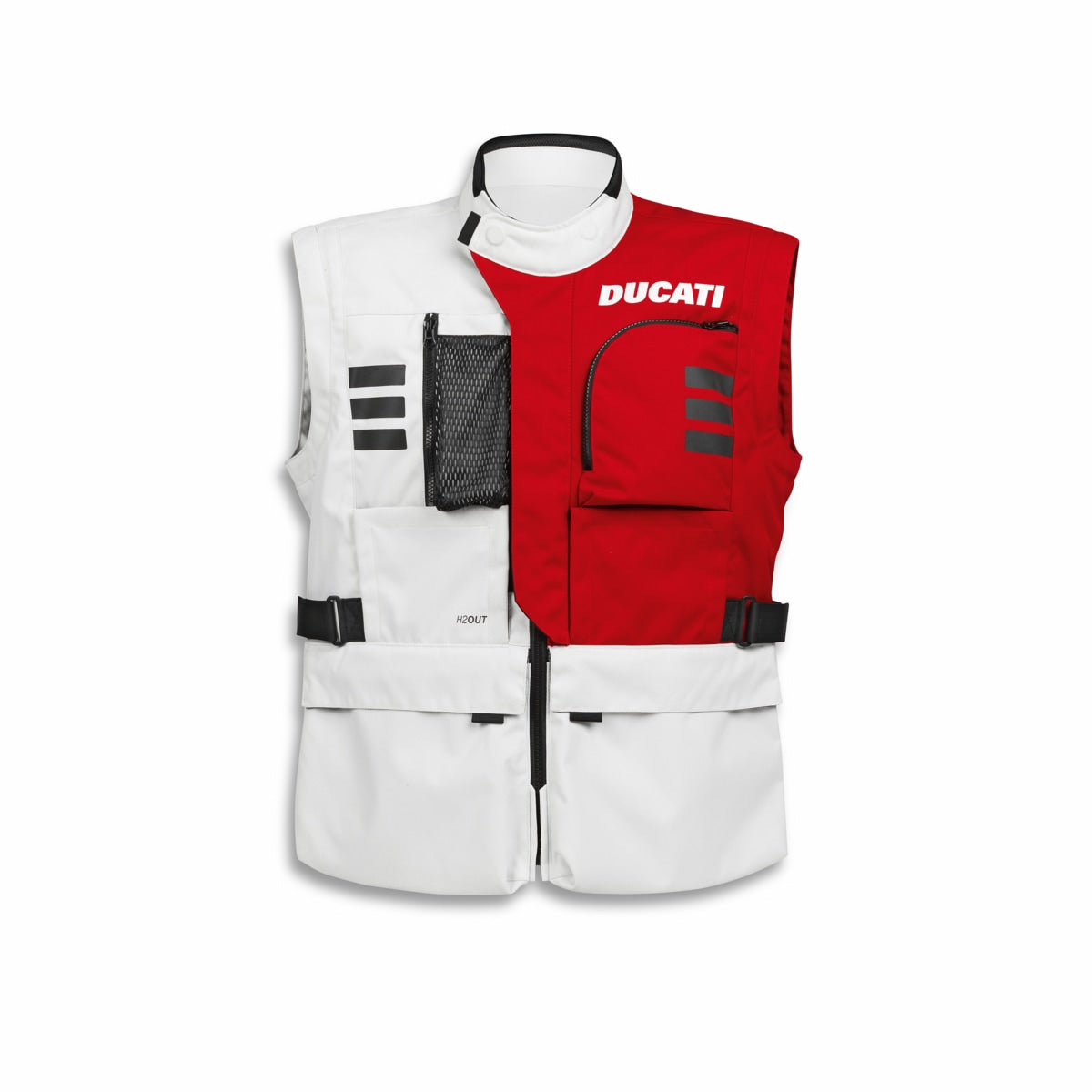 DUCATI TEX JACKET EXPLORER 2.0 (NP) WHITE/RED