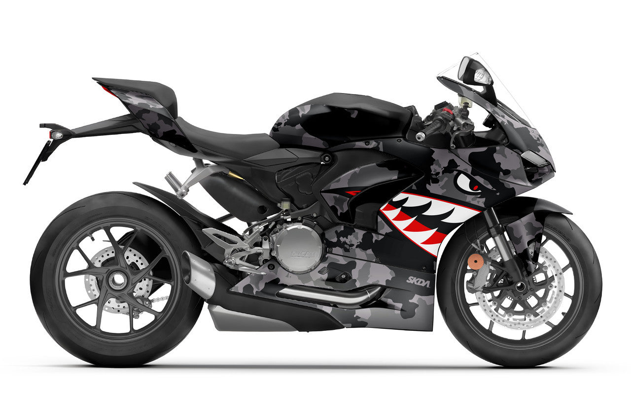 BOMBER Black Panigale Full Graphics Kit