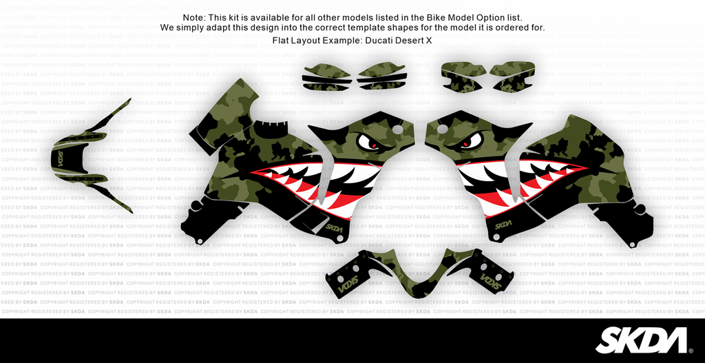 BOMBER Khaki Desert X Full Graphics Kit