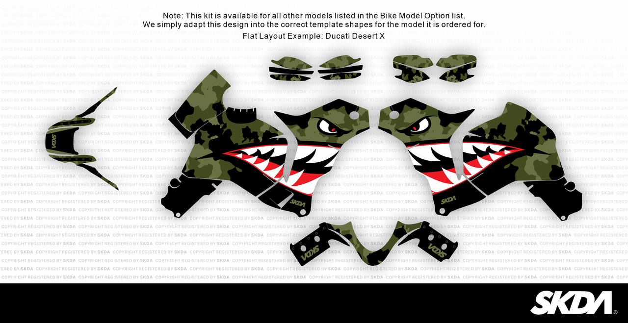 BOMBER Khaki Desert X Full Graphics Kit