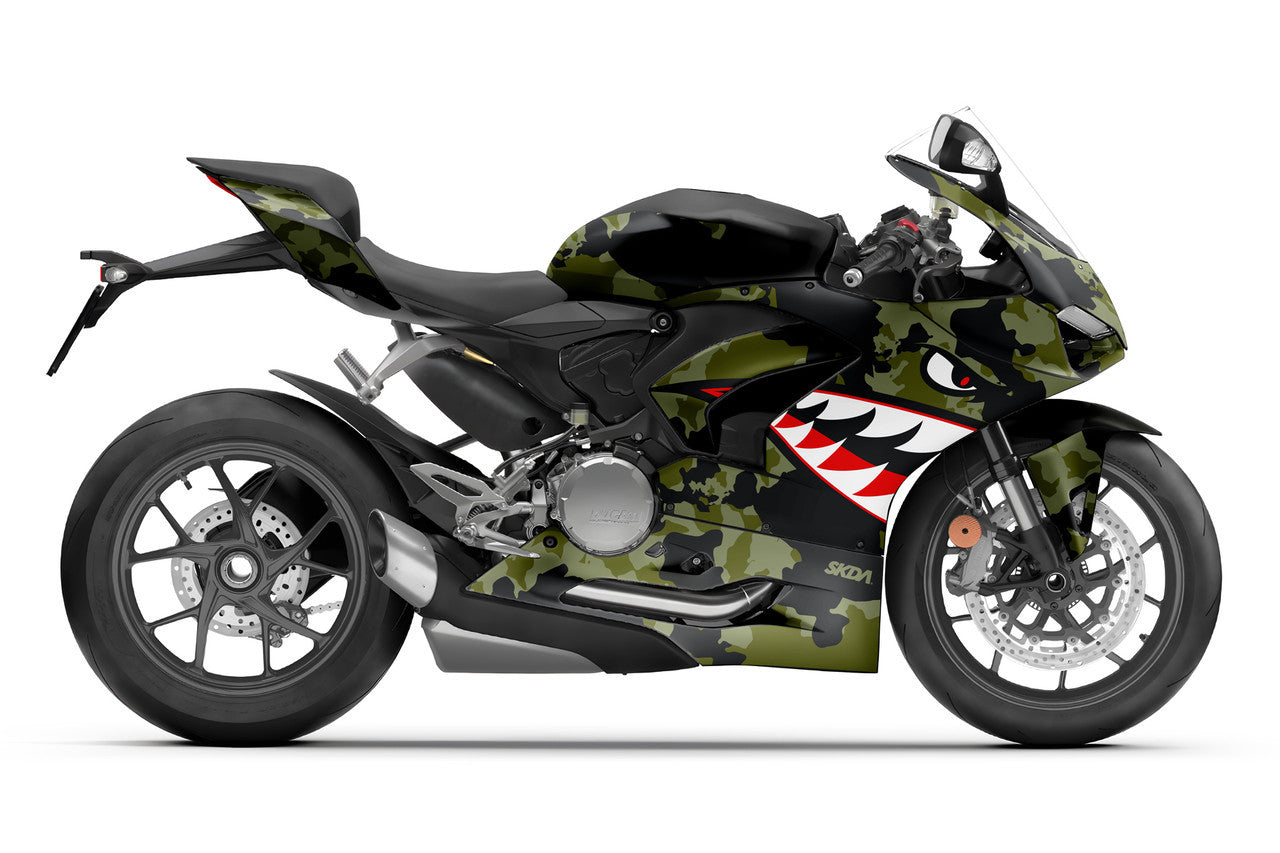 BOMBER Khaki Panigale Full Graphics Kit