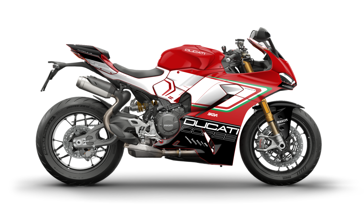 CORSA Red Panigale Full Graphics Kit