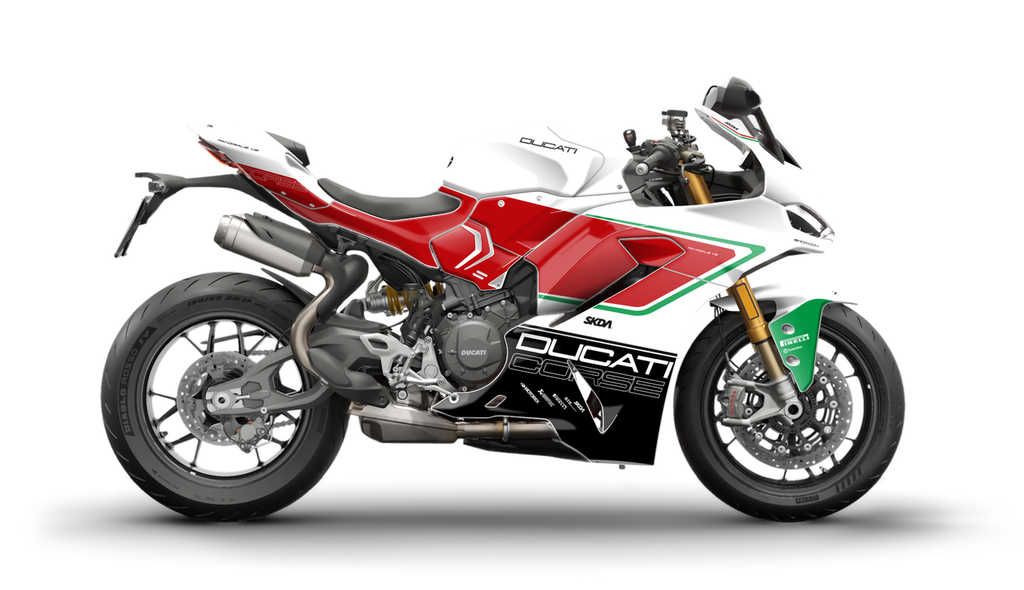 CORSA White Panigale Full Graphics Kit