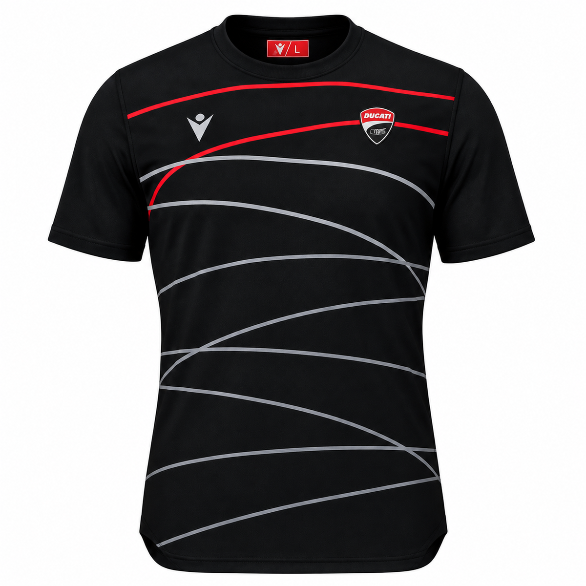 T-SHIRT DUCATI DM FITNESS 3.0 BLACK