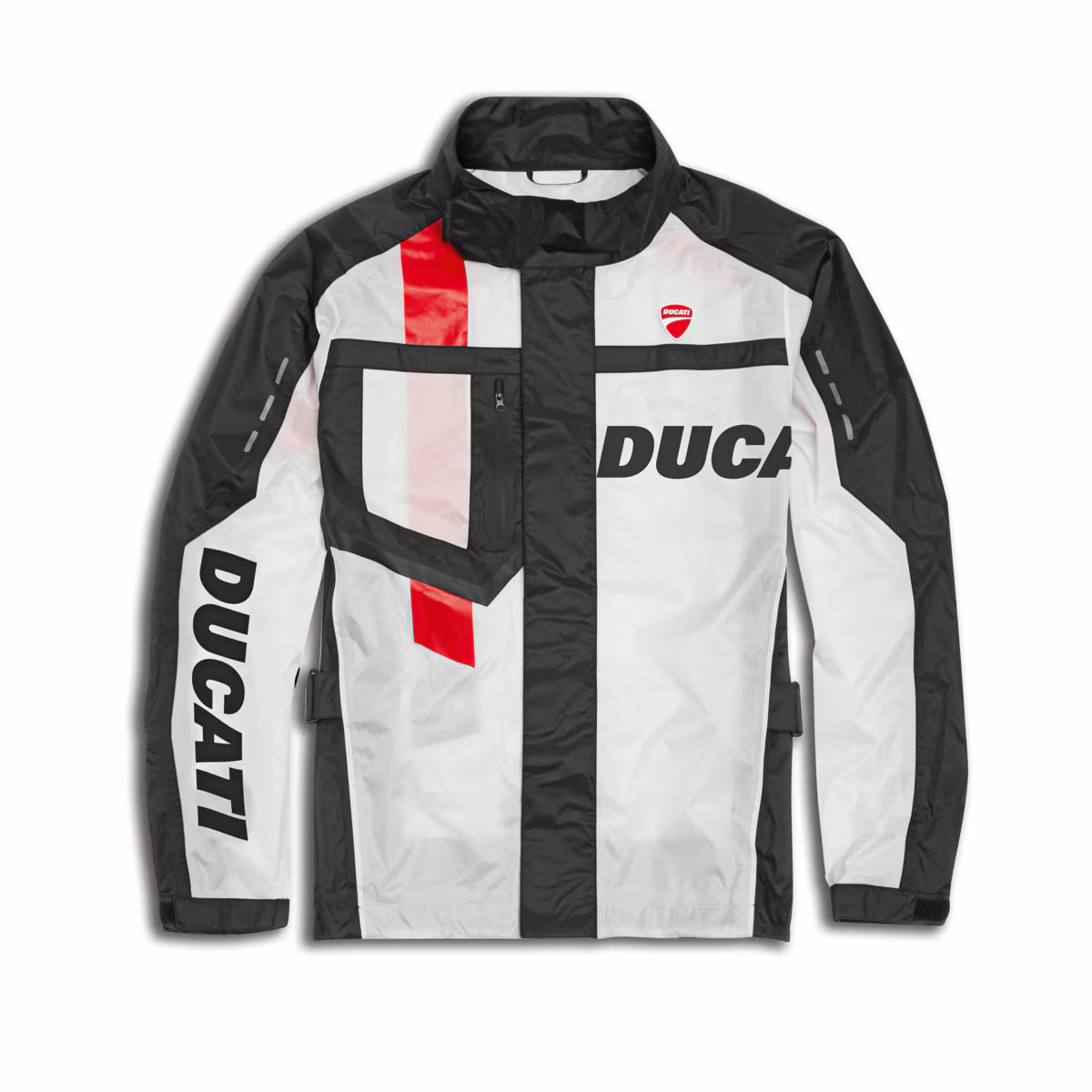 DUCATI RAIN JACKET AQUA V2 WHT/BLK