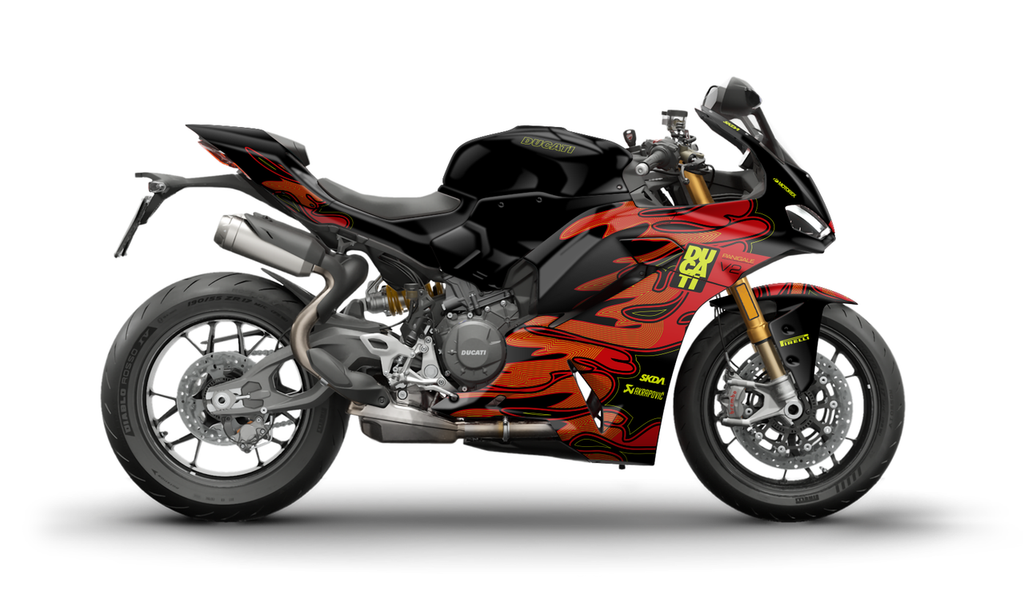 DRIP Black Panigale Full Graphics Kit