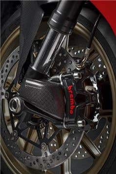 DUCATI COLOURED FRONT BRAKE CALLIPERS.
