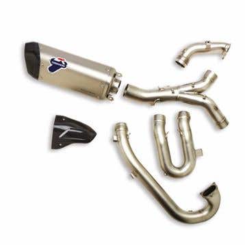 DUCATI COMPLETE EXHAUST ASSEMBLY.