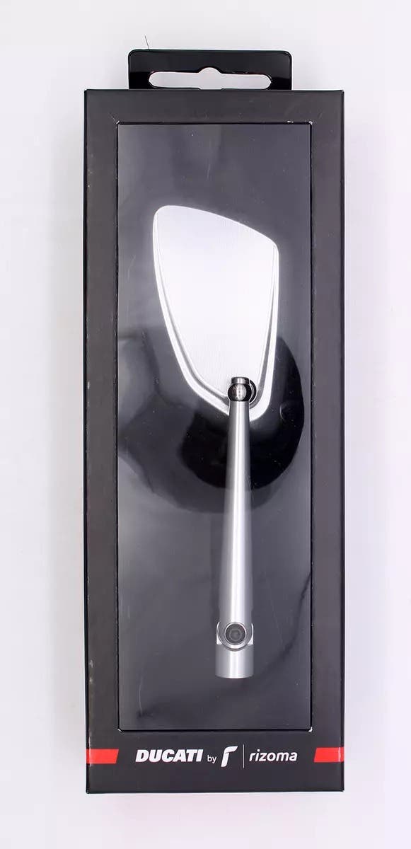 DUCATI LH ALUMINIUM REAR-VIEW MIRROR.