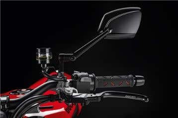 DUCATI LH ALUMINIUM REAR-VIEW MIRROR.