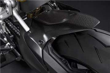 DUCATI CARBON REAR MUDGUARD.