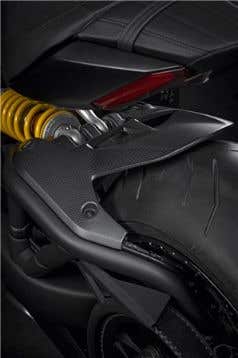 DUCATI CARBON REAR MUDGUARD.