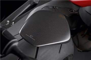 DUCATI CARBON REAR MUDGUARD.