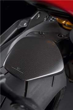 DUCATI CARBON REAR MUDGUARD.