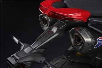 DUCATI CARBON NUMBER PLATE HOLDER.