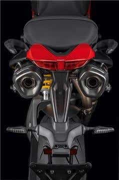 DUCATI CARBON NUMBER PLATE HOLDER.