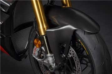 DUCATI CARBON FRONT MUDGUARD.