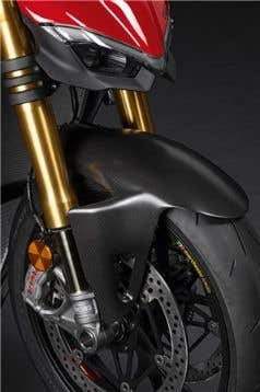 DUCATI CARBON FRONT MUDGUARD.