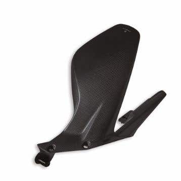 DUCATI CARBON REAR MUDGUARD.