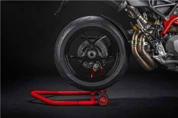 DUCATI REAR SERVICE STAND FOR SINGLE-SIDED SWINGING ARM.