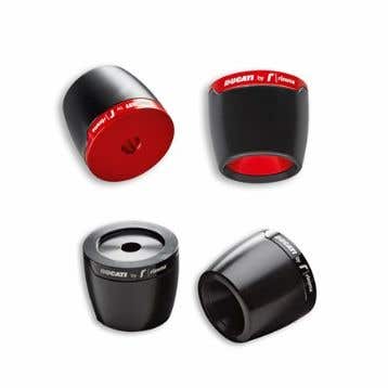 DUCATI BILLET ALUMINIUM HANDLEBAR BALANCING WEIGHTS.