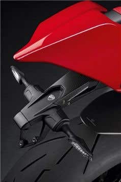 DUCATI CARBON NUMBER PLATE HOLDER.