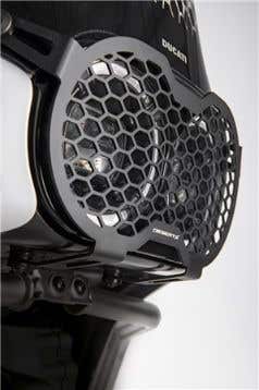 DUCATI HEADLIGHT PROTECTION GRILLE.
