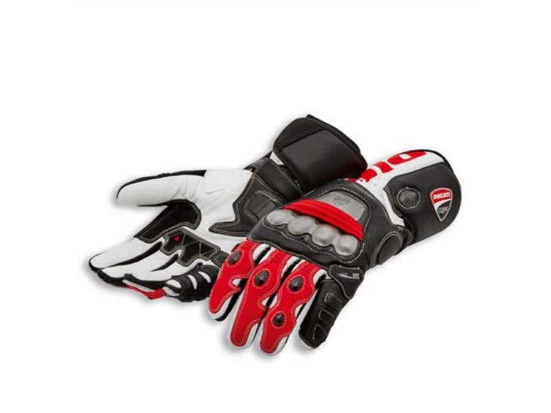 DUCATI MENS DUCATI CORSE C5LEATHER GLOVES