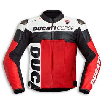 DUCATI MENS LEATHER JACKET CORSE 5