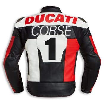DUCATI MENS LEATHER JACKET CORSE 5