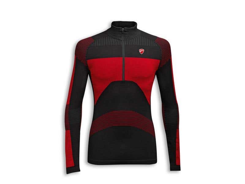 DUCATI MENS WARM UP 2LONG-SLEEVE TECHNICAL T-SHIRT