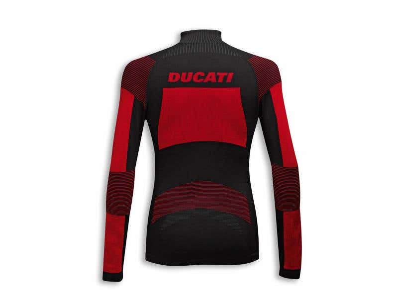 DUCATI MENS WARM UP 2LONG-SLEEVE TECHNICAL T-SHIRT