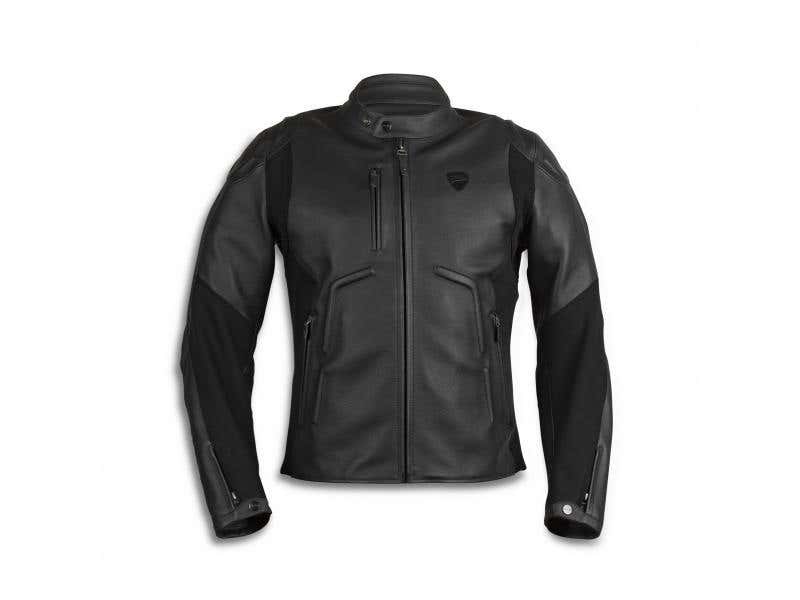 DUCATI MENS BLACK RIDER C2LEATHER JACKET