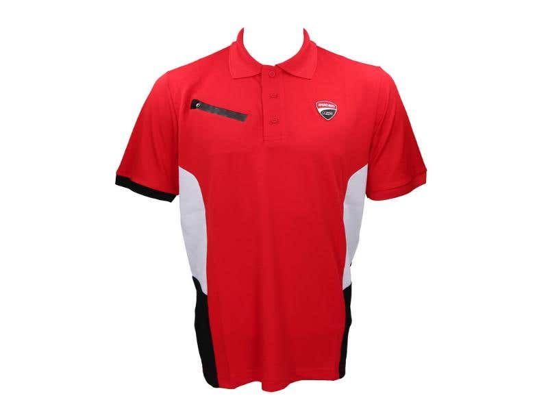 DUCATI MENS DUCATI CORSE POWER ROTER POLO-SHIRT