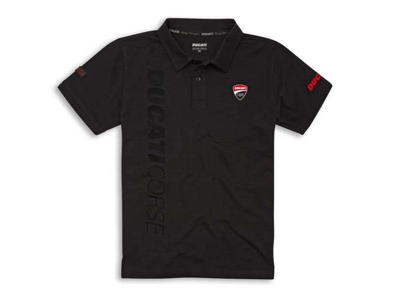 DUCATI MENS DC TRACKSHORT-SLEEVED POLO SHIRT