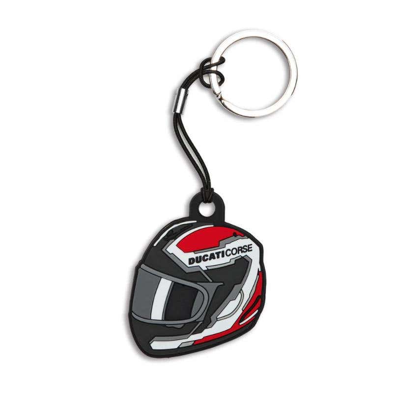 DUCATI DC HELMET - RUBBER KEY RING